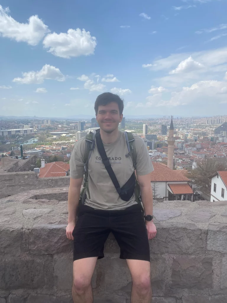 ich vor einer Stadt Ausblick